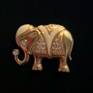 Vintage KJL for Avon Elephant Brooch/Pendant